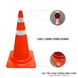 Cọc giao thông hình chóp siêu dẻo