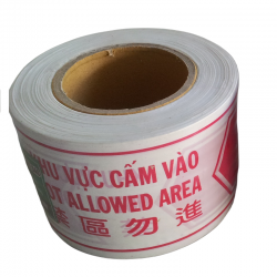 Cuộn rào cảnh báo cong trình lõi giấy 80m