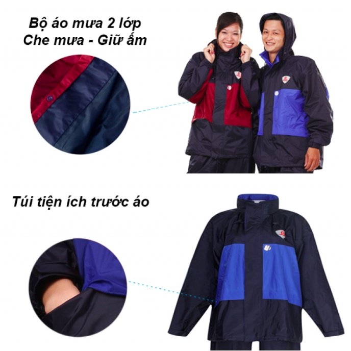 Bộ Áo Mưa 2 Công Dụng Rando RB2