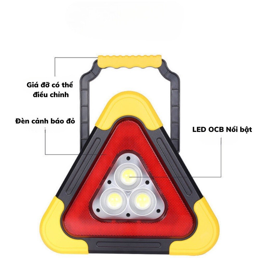 Đèn Tam Giác LED Cảnh Báo Nguy Hiểm 5 Chế Độ